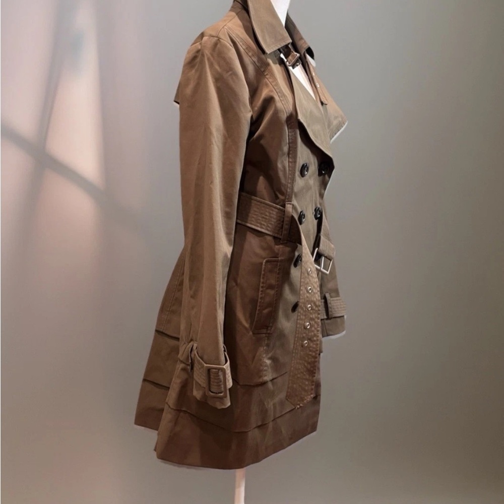 Blanc Noir Classic Khaki Trench Coat - Picture 3 of 8